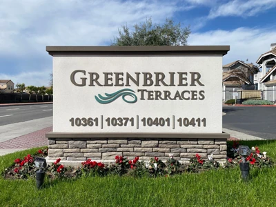 custom signage design greenbrier terraces